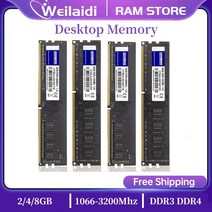 cpu Memoria Ram DDR3 2GB 4GB 8GB 16GB 메모리 램 PC3 1333 1600 1866 PC4 2400 2666 3200Mhz 데스크탑 Di, 02 DDR4 16GB 2666