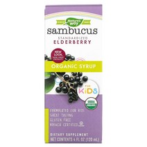 Natures Way 네이쳐스 웨이 키즈 액상 삼부커스 엘더베리 시럽 Sambucus Syrup 120ml