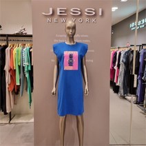 제시뉴욕 NC13 블루 면 원피스 mbm tz3550
