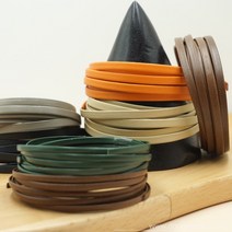 랍빠 납작 소가죽끈 3mm 5mm 가죽공예 가죽줄 주문제작 가능, 5mm-베이지, 1개