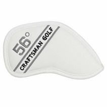 Craftsman Golf 1세트 9피스 합성 가죽 화이트 골프 클럽 헤드 커버 웨지 아이언 보호 헤드커버 48° 50° 52° 54° 56° 58° 60° 62°, 1pc 56°, 1pc 56°