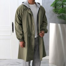 라이트 피쉬테일 오버핏 롱야상