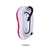 백플레이트 부력조절기 다이빙, 56.흰색 배경과 빨간색 링+핑크 탄소 섬유판