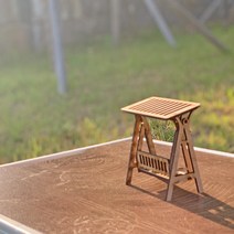 이음레이저공방 흔들그네 우드 미니어처 캠핑용품 만들기 DIY 키트, 흔들의자