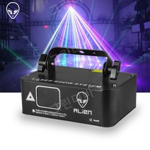 RGB 레이저 빔프로젝터 사이키 델리 DJ 무대 효과 클럽 바, EU 플러스(220V 변환 플러그 증정)