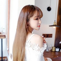 로미즈 여자가발 여성 통가발 단발 반가발 항암 탈모 숏컷 패션, 1개, 안나_생머리 허니브라운
