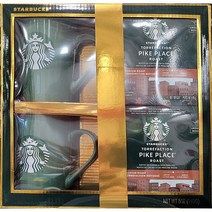 스타벅스 커피 세트 (파이크 플레이스 커피 70g X 2개입 + 머그잔 2개 포함)