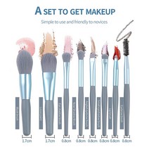 8Pcs Mini Travel Women Unicorn Makeup Brush Set Portable Soft Concealer Beauty Foundation Eye Shadow, 1 package, Pink