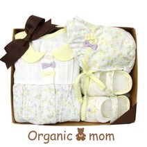 [오가닉맘] [선물세트]나샤링 우주복보넷덧신 3종