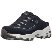 Skechers 여성용 스포츠 딜라이트 스니커즈 운동화 화이트/실버 8 W US, 11, Navy/White