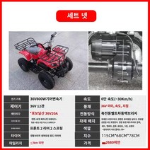 전기 전동 오토바이 어린이 해변 자동차 미니 사륜 전기 자동차 전 지형 산악 자전거 광장 놀이터 대여 오프로드 오토바이, 패키지 4 36V20A Chaowei 800W 드라이브