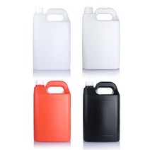 플라포유 PE 용기 4L 각(부) 말통 - 4color [20개입], 불투명백색, 가스켓(바킹) 타입