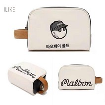 파우치 골프 파우치백 여성 남성 볼 공 손 가방 미니백 클러치, 화이트