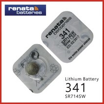 RENATA 스위스 정품 손목시계 배터리 교체 시계약 건전지, RENATA 341(SR714SW) - 1알