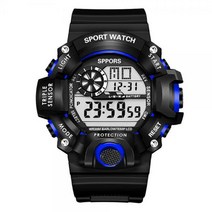 진코어 스포츠 조깅 외출 입대 준비물 남성 디지털 전자 시계