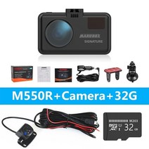 MARUBOX-3 인 1 레이더 탐지기 GPS Wifi 업데이트 자동차 DVR HD2304 1296P 마그네틱 마운트 디자인 및 음, 03 32G with Camera