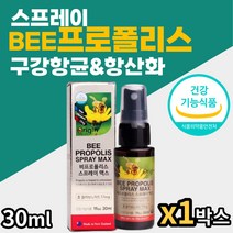 식약청인증 뉴질랜드 프로폴리스 스프레이 30ml 천연향 항산화 활성산소 유해산소억제 세포보호 도움 청소년 수험생 여성 남성 직장인 온가족 부모님선물