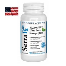 미국 Biomedic Labs RX 80000SPU Serrapeptase 90캡슐 바이오메딕 랩스 세라펩타제 세라펩타아제 직구