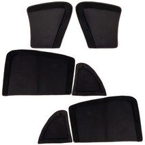 카몽 차량용 햇빛가리개 카커튼 흡착식 썬블럭 썬쉐이드, 1세트, 이중메쉬 카커튼 (2열세트)