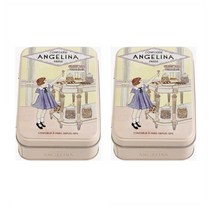 Angelina 앙젤리나 솔티브 버터 카라멜 메탈 틴 Salted butter caramels tin 150g 2개, 1세트