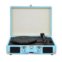 턴테이블 LP 레코드 Retro vinyl lp turntable record player suitcase cassette recorders & players