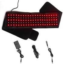 허리 통증 완화를위한 뜨거운 판매 붉은 빛 치료 벨트 LED 적외선 패드 660nm 850nm, [03] AU, [01] TLB105-Black