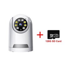 애견모니터 베이비모니터 무선cctv 3MP 와이파이 PTZ 카메라 실내 스마트 홈 자동 추적 미니 감시 캠 V380, 03 Camera add 64G