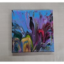 미니어처제작 아크릴페인팅 실내 카페장식 소품 화가공예품-사색 미니이젤포함