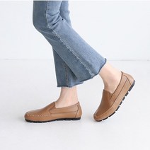 230-260mm 여성 발편한 천연 소가죽 빅사이즈 로퍼 단화 슈즈 신발 5컬러