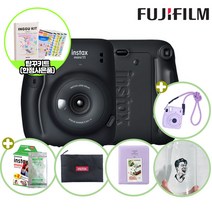 인스탁스 미니11카메라+파우치+미니1p+스트랩+하드앨범+유리컵+인꾸키트(한정), 1개, 챠콜그레이