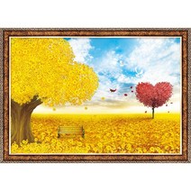 알록퍼즐 황금 돈나무 500피스 직소퍼즐액자 AL5010, 퍼즐+앤틱골드액자