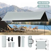 캠핑 캐노피 쉼터 텐트 5m * 3.3M 세트 야외 녹색 차양 접이식 성인 8-12 인용 자외선 차단 폴 알루미늄 포, 02 A2