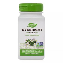 네이쳐스웨이 아이브라이트 허브 560mg 비건 캡슐, 1개, 100정
