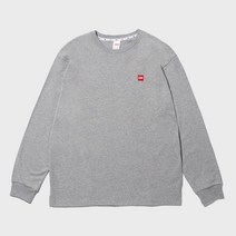 스타일 고데어 롱슬리브 라운드 티셔츠 멜란지 그레이 CA21STL301MGY