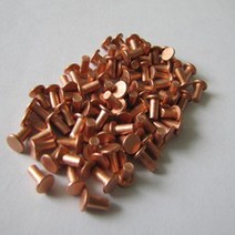 납작머리동리벳3mm 평머리동리벳3mm /평머리구리리벳 수량 100개 규격별 선택구매, 3x12mm