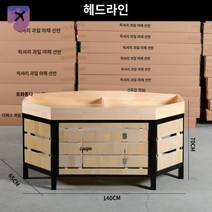 스탠드 선반 매대 제빵 빵집 제과점 진열대 베이커리, 끝자락 1.4×0.65m【우드】