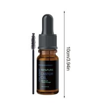 천연 순수 피마자 오일 10ml 속눈썹 성장 헤어 빠른 에센셜 강화제, 01 10ml