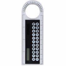 솔라 미니 계산기 다기능 돋보기 10cm 초박형 눈금자 학교 사무용품 5 색 사항, [04] Black