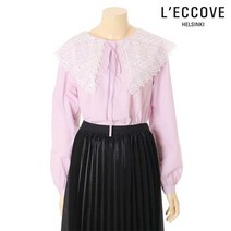 레코브 삼각카라레이스블라우스 LS3103BL508X