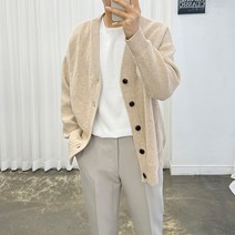 아도르클래식 포트 5컬러 오버핏 울 니트 가디건