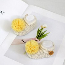 [바보사랑] 퐁퐁 아기덧신 만들기 DIY키트(동영상 첨부), 신발색상:30.머스타드 / 방울색상:옐로우