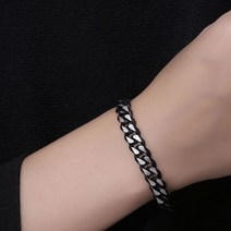 [플렉스온] 티타늄스틸 남녀기본 써지컬 y2k 그런지 패션 체인팔찌