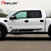 포드 레인저 랩터 F150 픽업용 자동차 차량용 양면 스티커 데칼 장식 1쌍, 04 빨간_01 F150