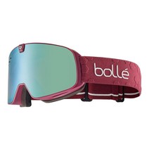 컴퍼니24 Bollé N에바da 네오 원통형 마그네틱 스노우 고글 매트 가넷 볼트 아이스 블루 라이트 버밀론, Volt Ice Blue & Light Vermillo