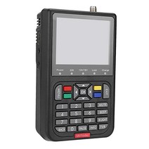 Lazmin Satellite Finder Signal Meter Digital V8 HD 1080P 신호 강도계 검출기 6000 채널 TV 및 라디오 프로그램 가능(검은색)(