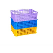 플라스틱 계육상자 적재 수납 다용도 농수산물 상자, 계육상자 4호 재생