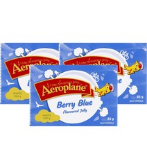 에어로플레인 젤리 베리 블루 85g Aeroplane Jelly Berry Blue 85g, 3팩