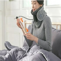 맥스 이지넥 목 스트레칭기 에어주입 목견인 거북목교정기 일자목교정기 목어깨근육뭉침 바른자세 바른목