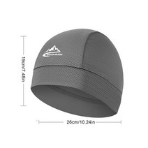 여름 통기성 쿨링 해골 모자 아이스 패브릭 자외선 차단 자전거 헤드 스카프 헬멧 라이너 스포츠 낚시 러닝, 주황색