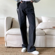 캣츠원피스 캣츠원피스 와이드 흑청 데님팬츠 청바지